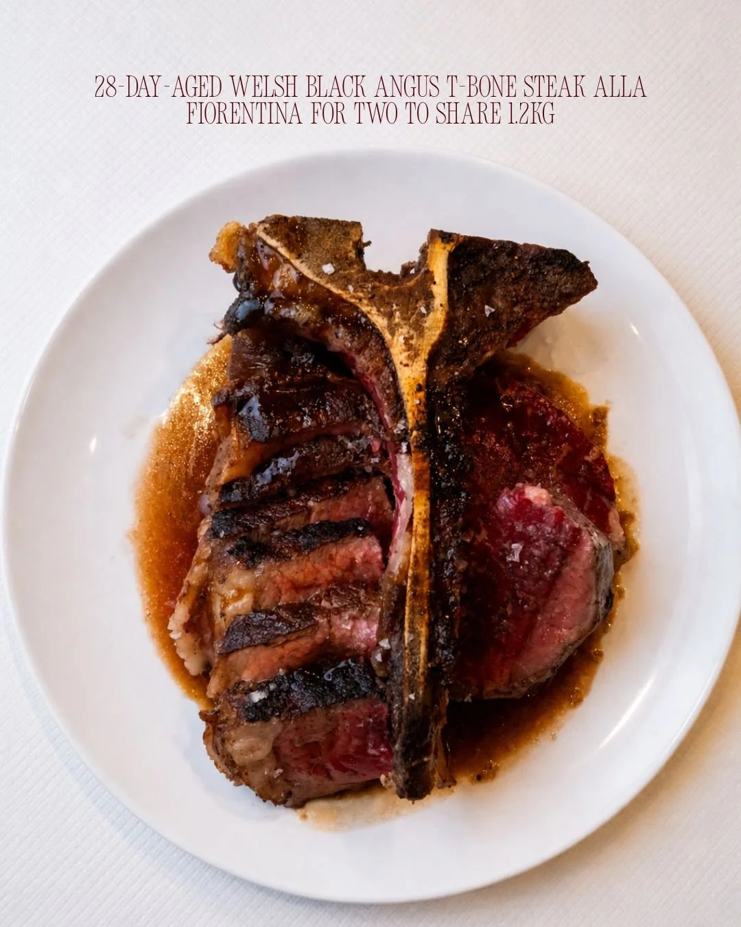 28-day aged Welsh Black Angus T-bone, alla Fiorentina. 🥩

Made for two, built for sharing, and even better with a glass of red. See you tonight at Mele e Pere 🍷

📍46 Brewer Street, London, United Kingdom W1F 9UJ
📞020 7096 2096

.
.

#foodie #lond