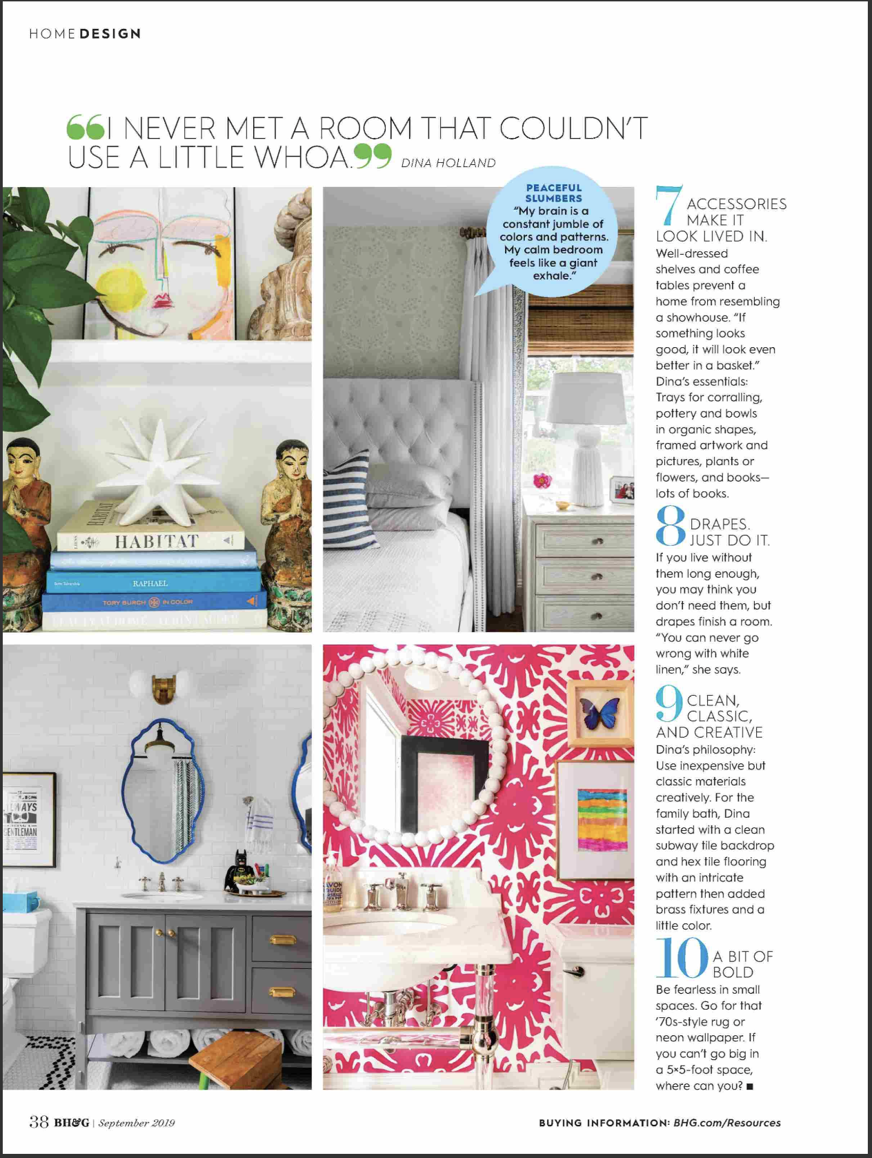 Dina Holland in Better Homes and Gardens