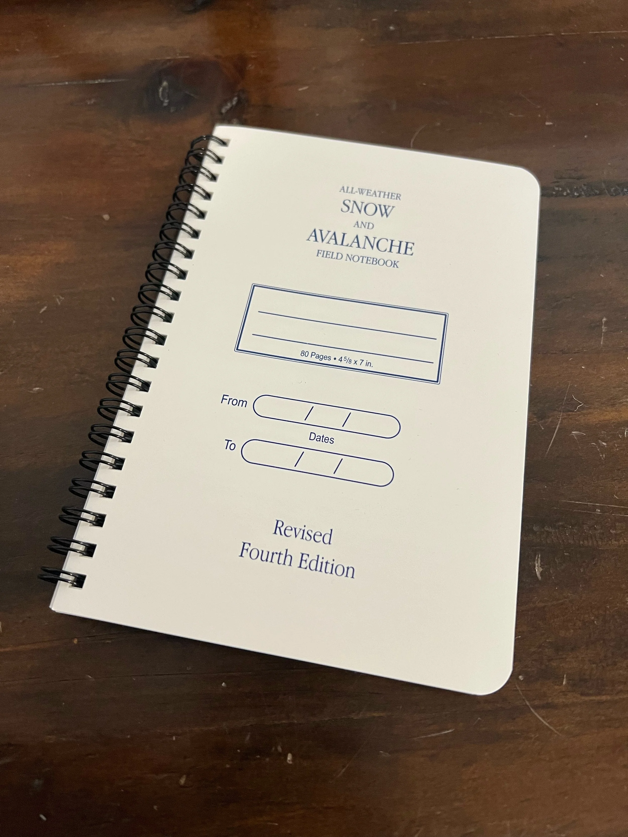 Snow & Avalanche Field Notebook — East Coast Avalanche Education