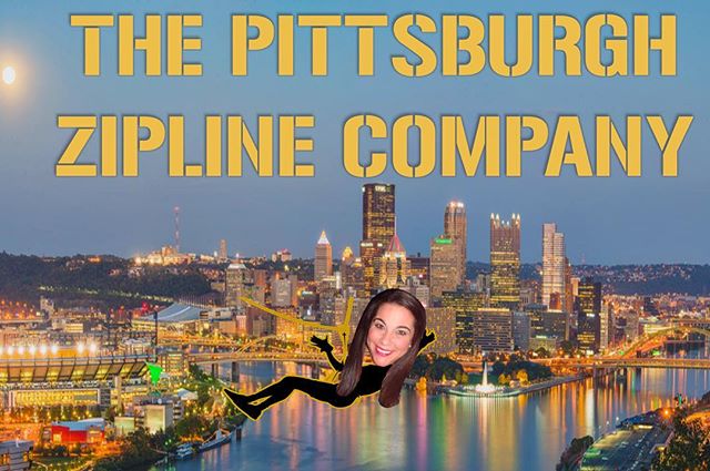 Check out @bethgold412 zipping over our great city!! If you want to see what you look like follow us and dm us a photo and we&rsquo;ll make one for you!! #pghzipco #pittsburgh #zipline #ziplines #zipaway #pgh #412 #firstinstagrampost #firstpost #pitt