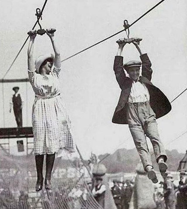 Online dating 100 years ago! Get it?! On-line! #dadjokes #dadjoke #pghzipco #pittsburghproud #zipline #ziplining #pittsburgh #412