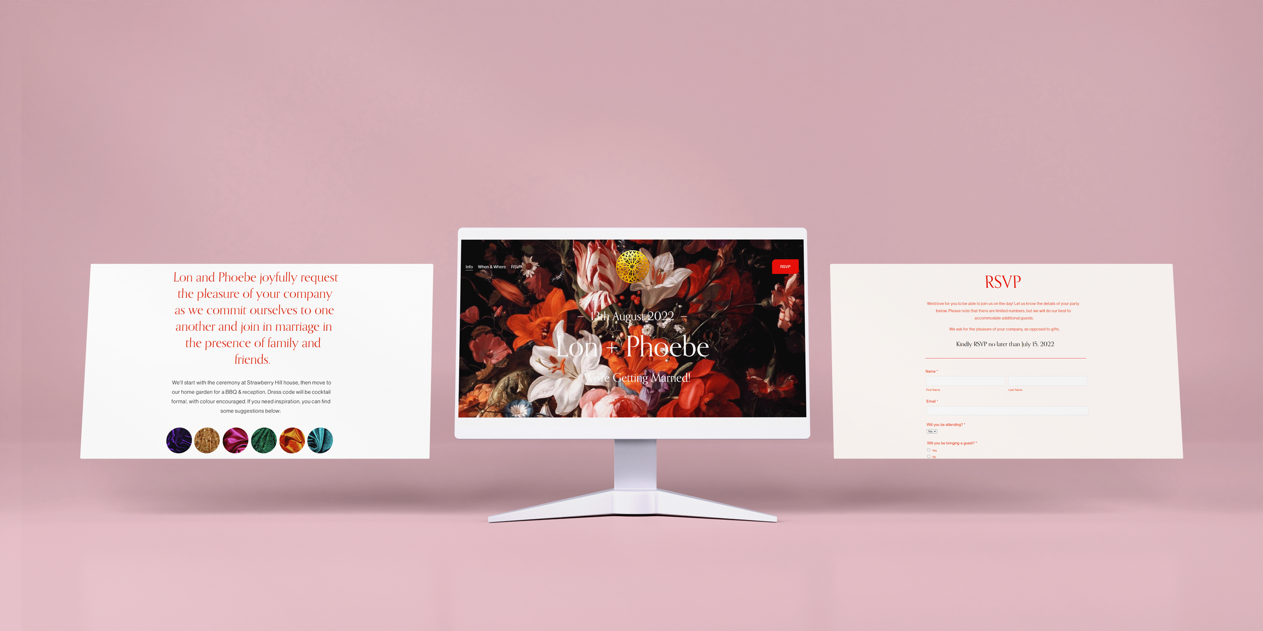 Custom Wedding Website | Web Design