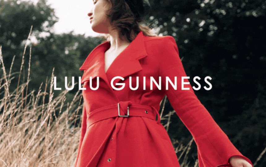 Lulu Guinness Branded Paid Ads Editorial Gif
