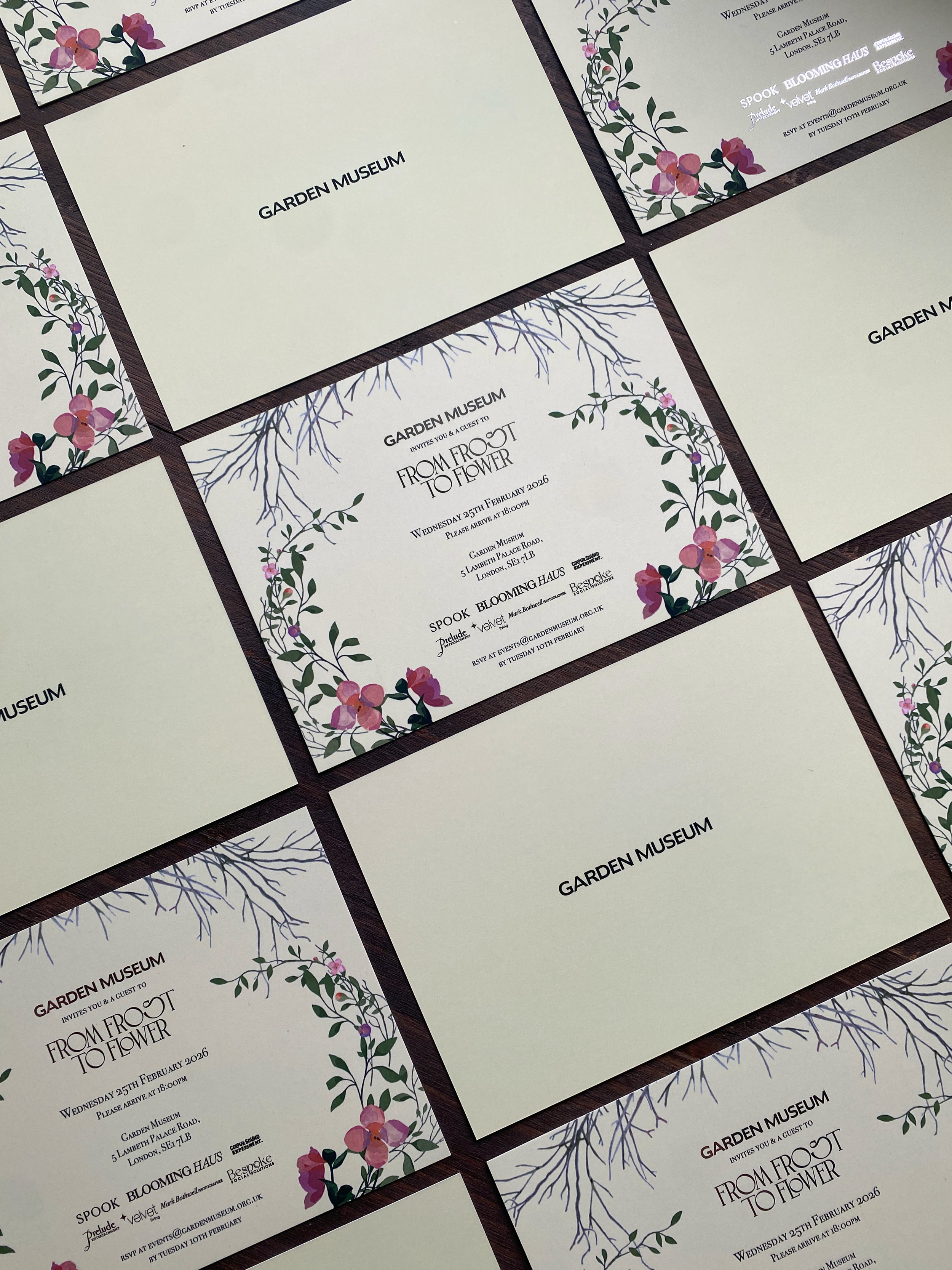 Garden Museum London Event Invitations Wedding Venue Custom Illustrated Illustration Brand Co-Branded Printed.png
