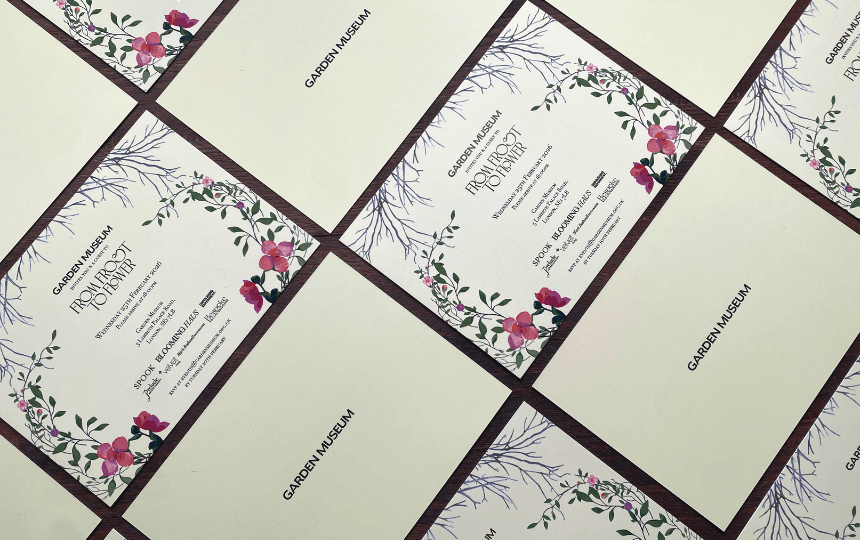 Illustrated Floral Stationery for a Corporate Event at Garden Museum