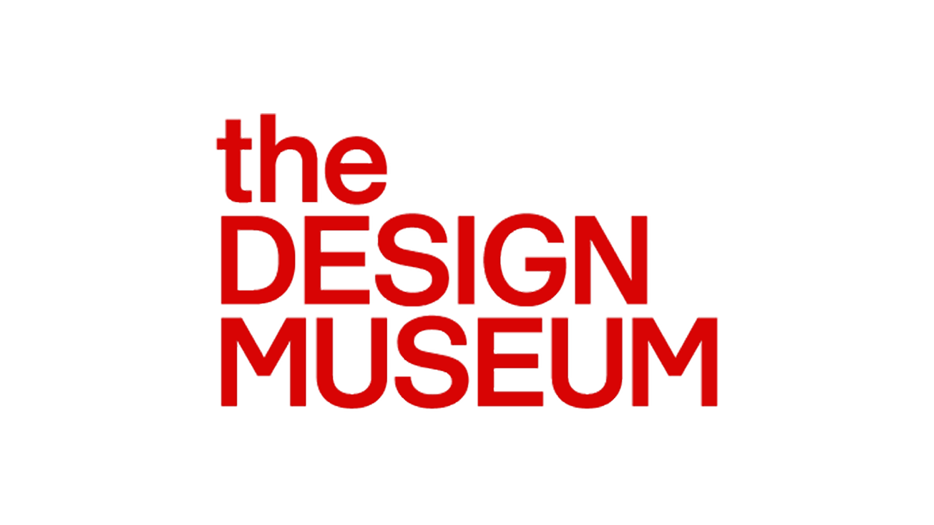 Design Museum London graphic designer freelancer client logo red