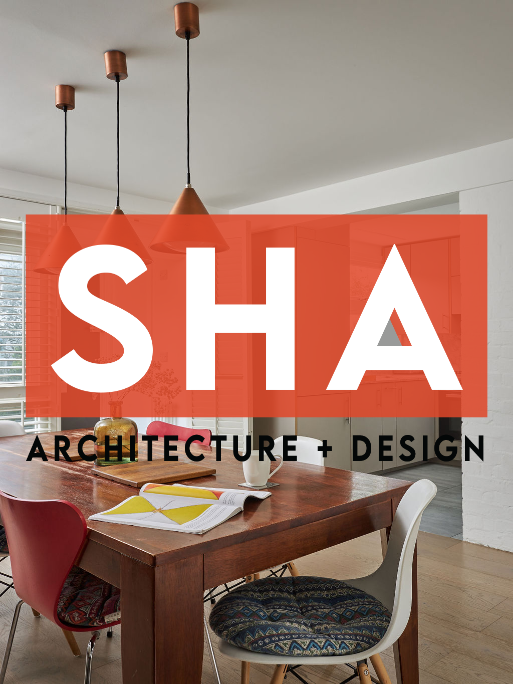 SHA brand sampler on image of a renovated kitchen project