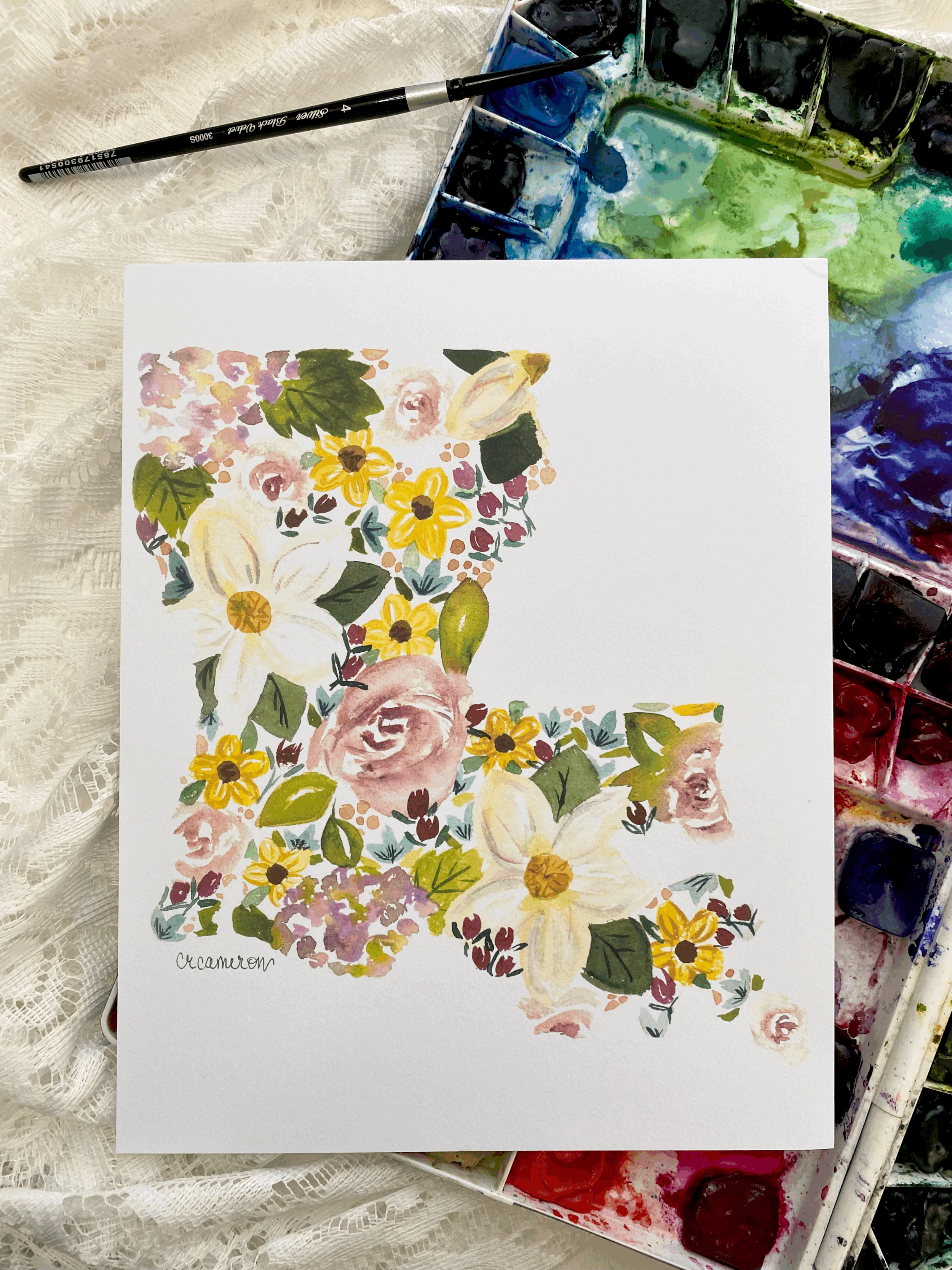 Louisiana Wildflower Art Print