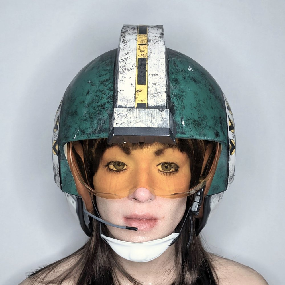 custom motorcycle helmets pilot Custom Painted Pilot Helmet (Wedge) — DH-P/FX