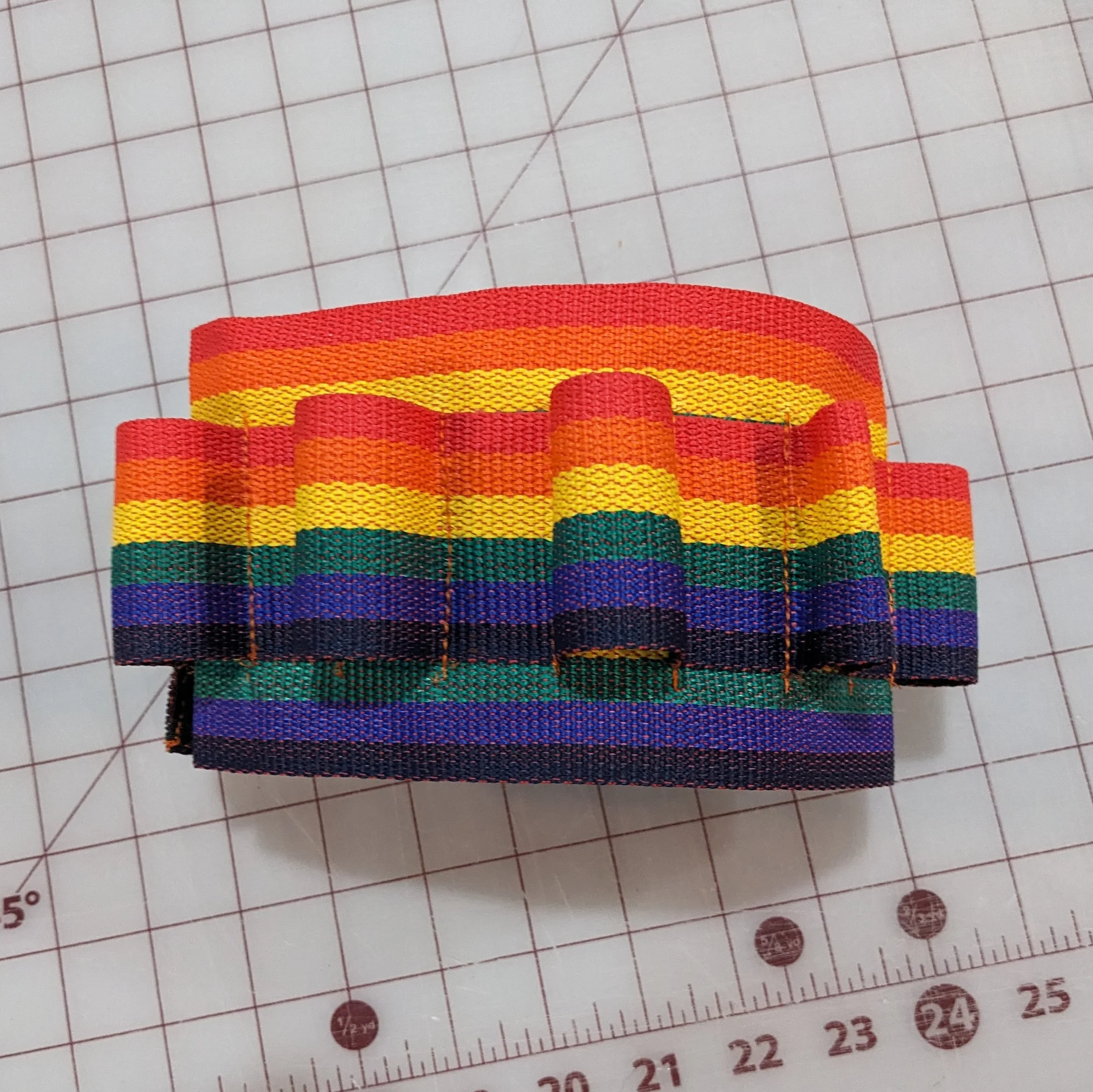 Pride X wing pilot leg flare strap (Rainbow) — DHP/FX