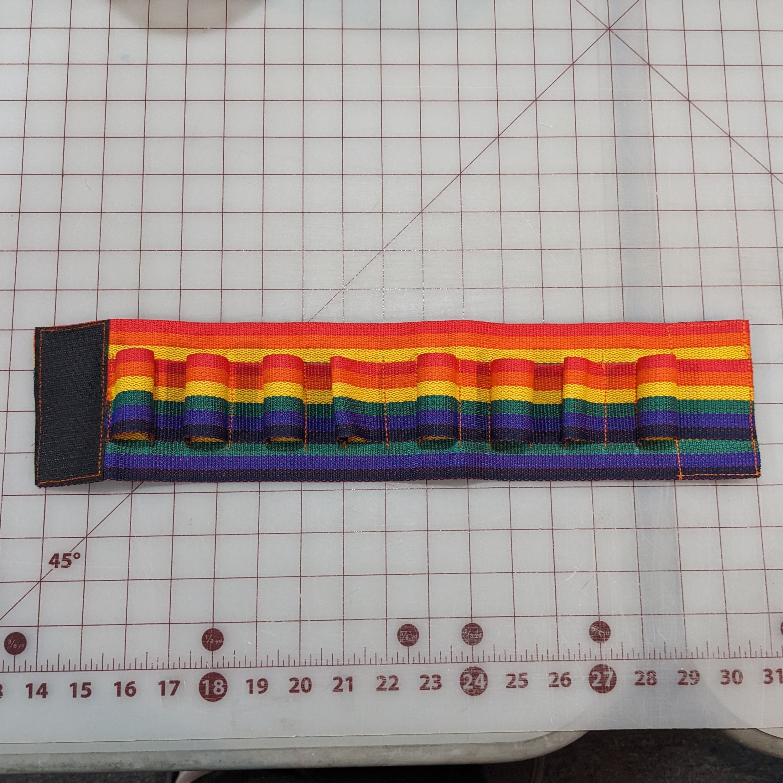 Pride X wing pilot leg flare strap (Rainbow) — DHP/FX