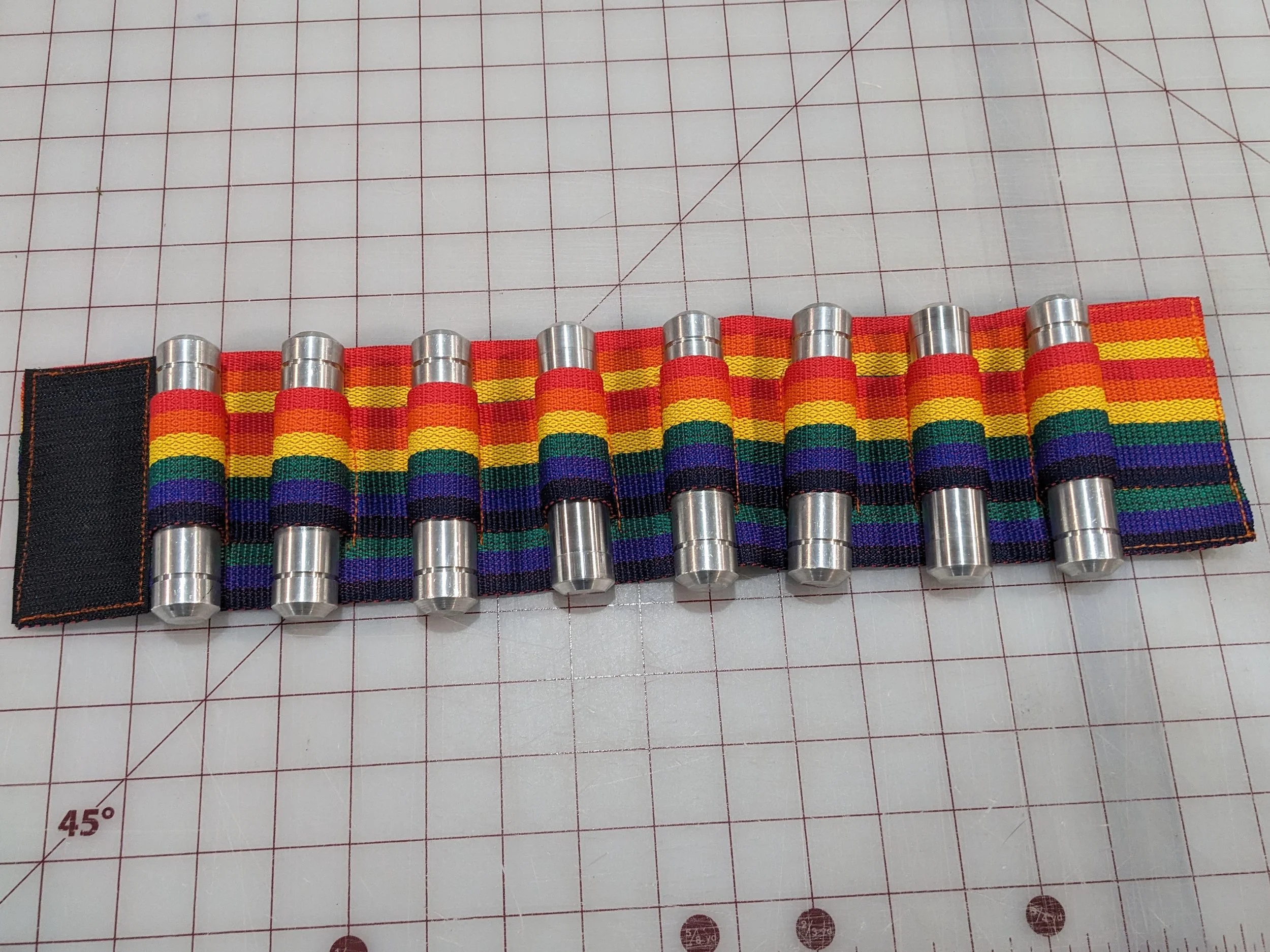 Pride X wing pilot leg flare strap (Rainbow) — DHP/FX