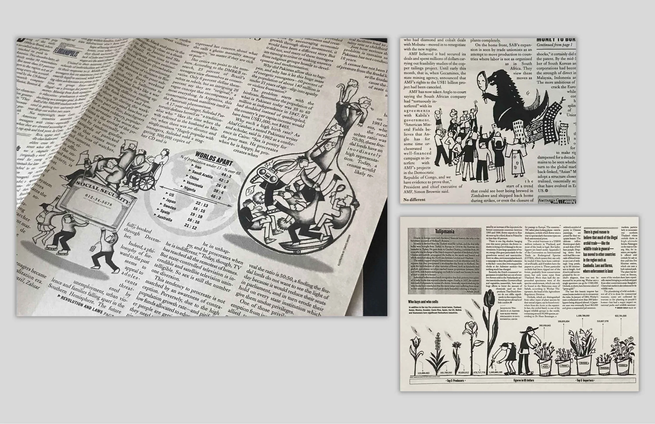 Spot Illustration for The WorldPaper