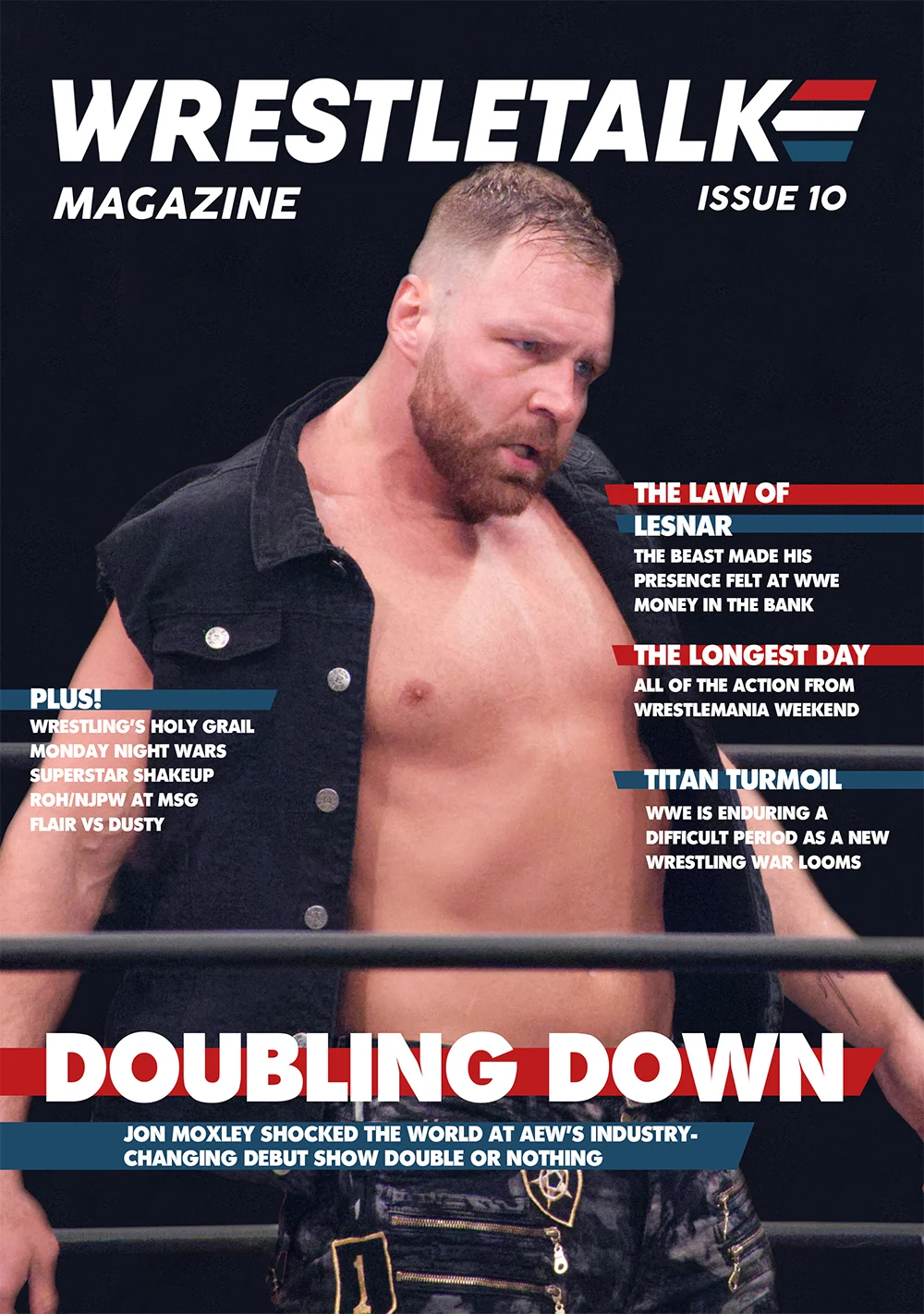 The front cover of Issue 10 of WrestleTalk Magazine, available from www.wrestletalk.com