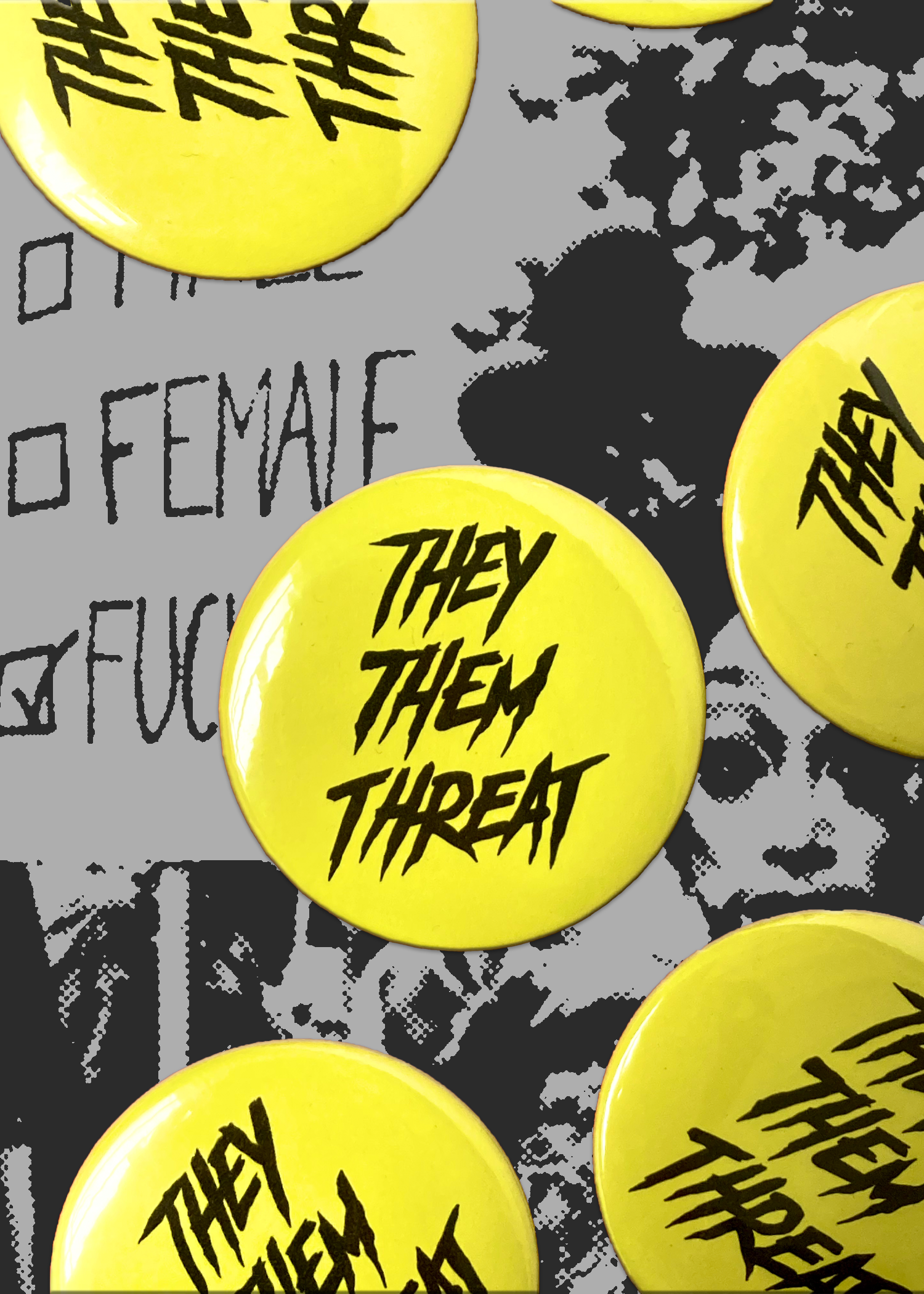 They Them Threat Button