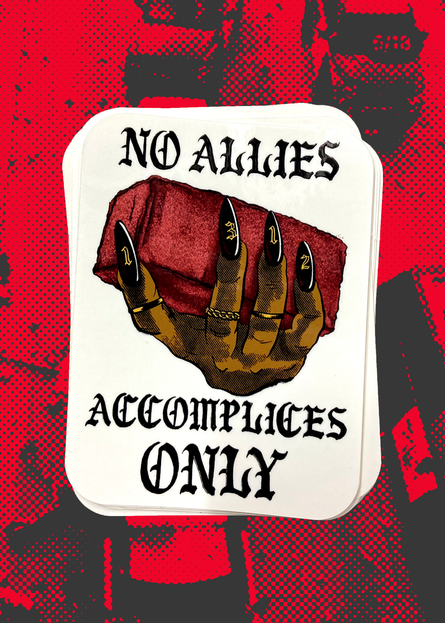 No Allies Sticker