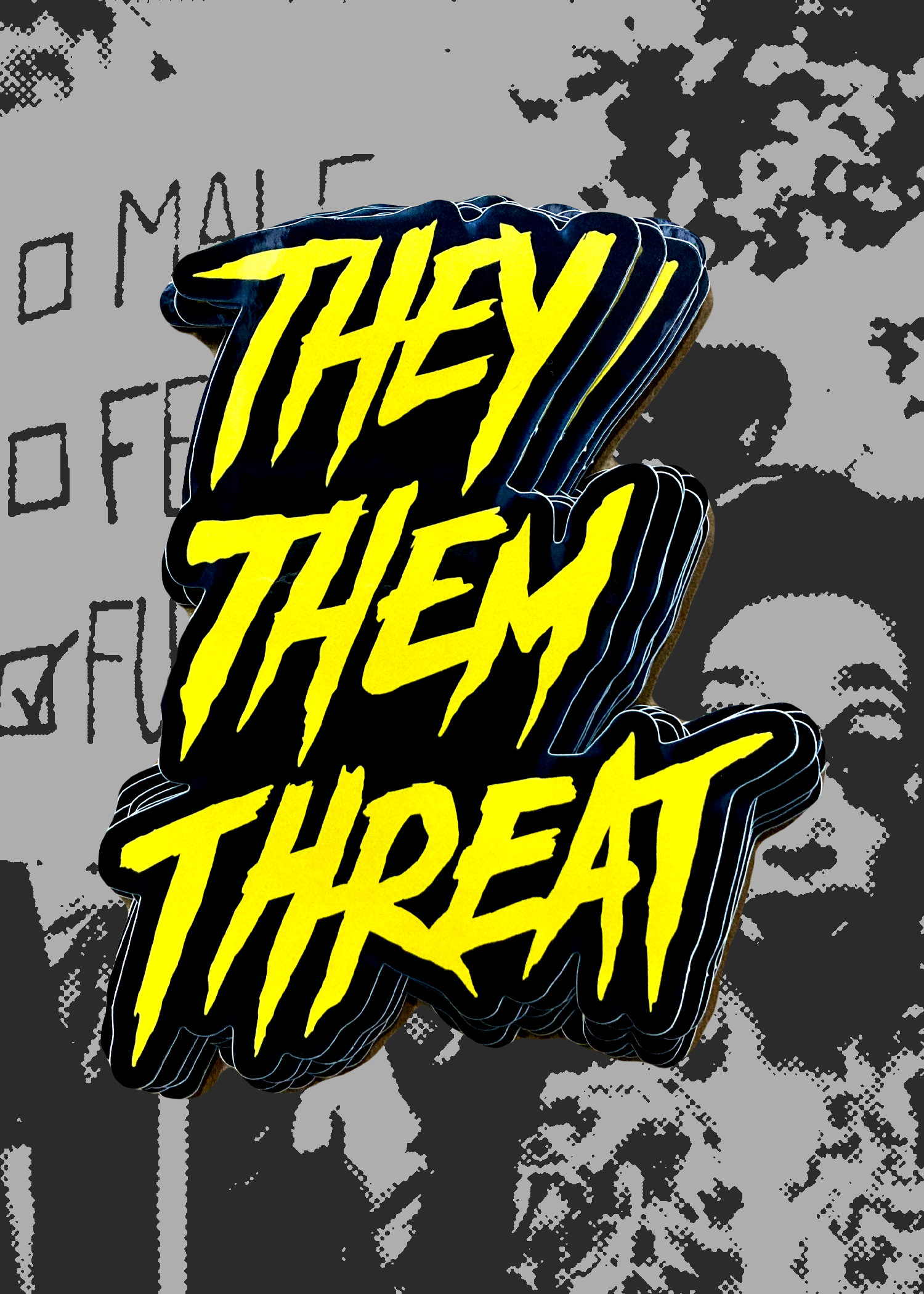They Them Threat Sticker