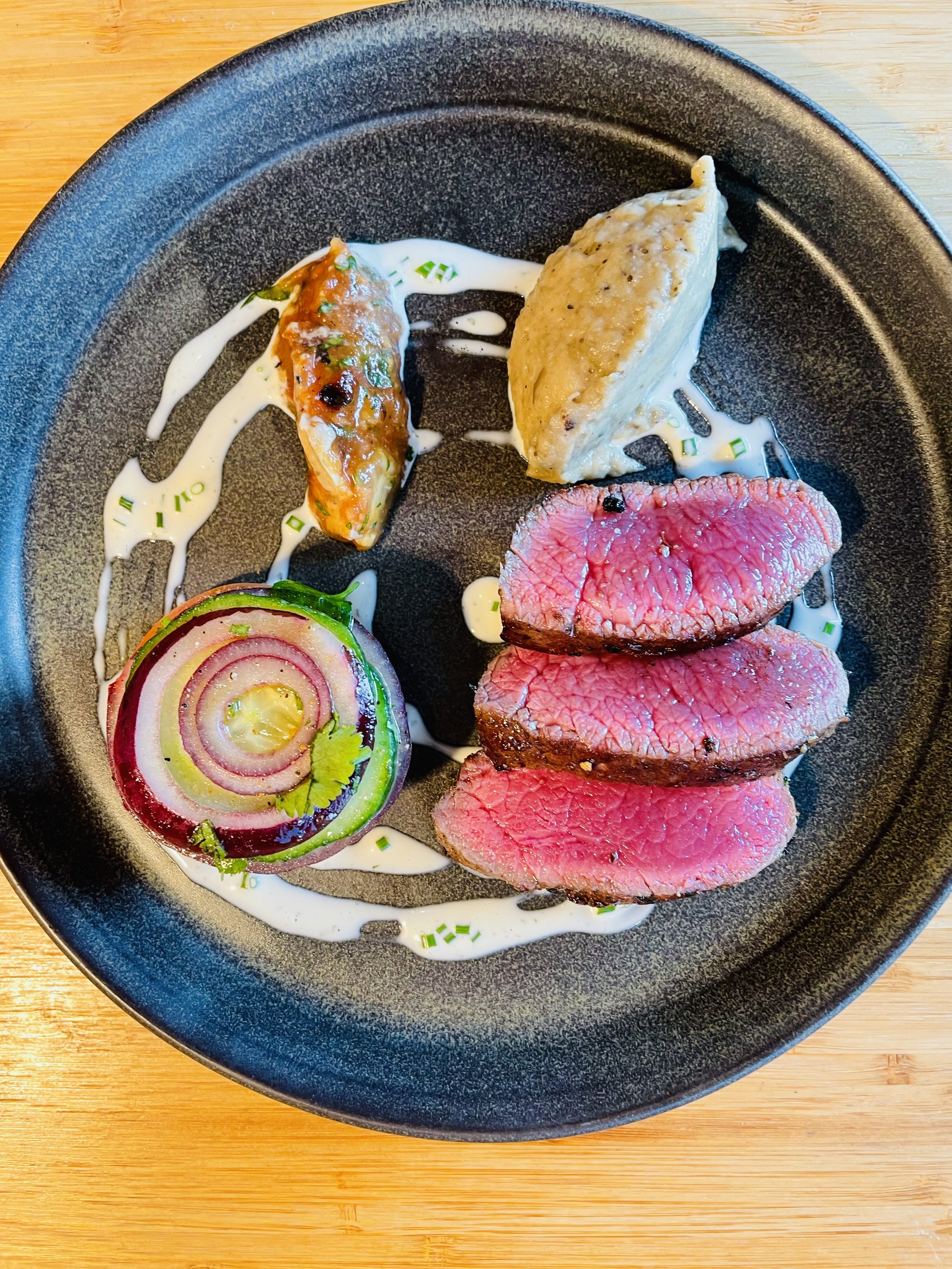 Venison, kachumber, aubergine, gurka chutney.jpeg