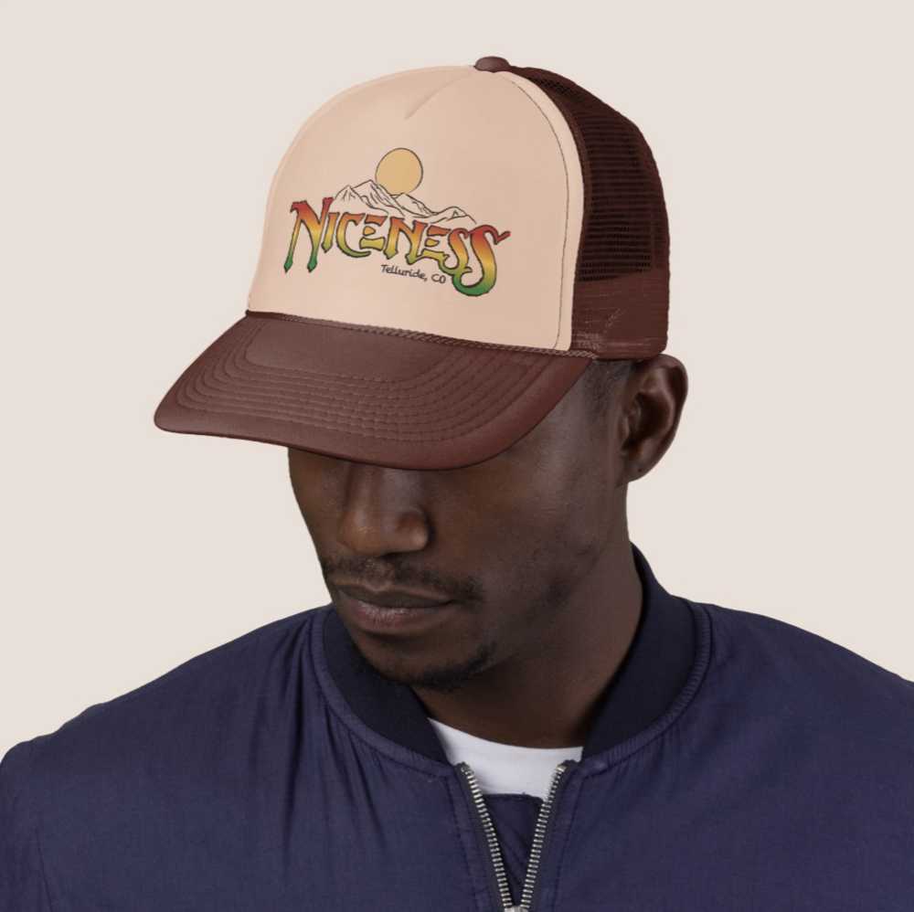 Trucker Hat Brown Niceness Trucker Hat Brown Niceness