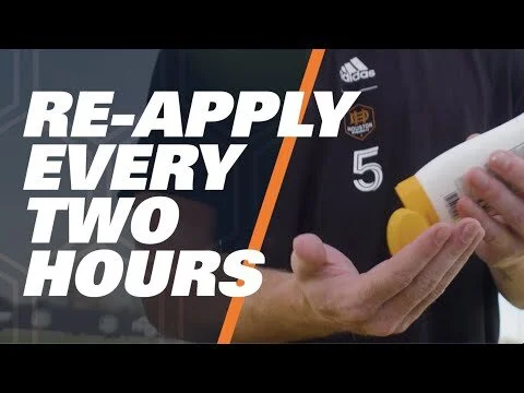 Let sunscreen be your defense featuring Dynamo FC defender Tim Parker