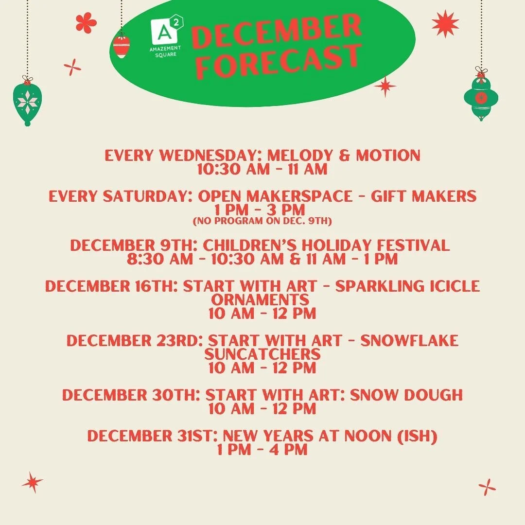Join us in December for programs, events, and more! ⛄️ 

Click the link in our bio to view our December Forecast and learn more about everything taking place at your museum!