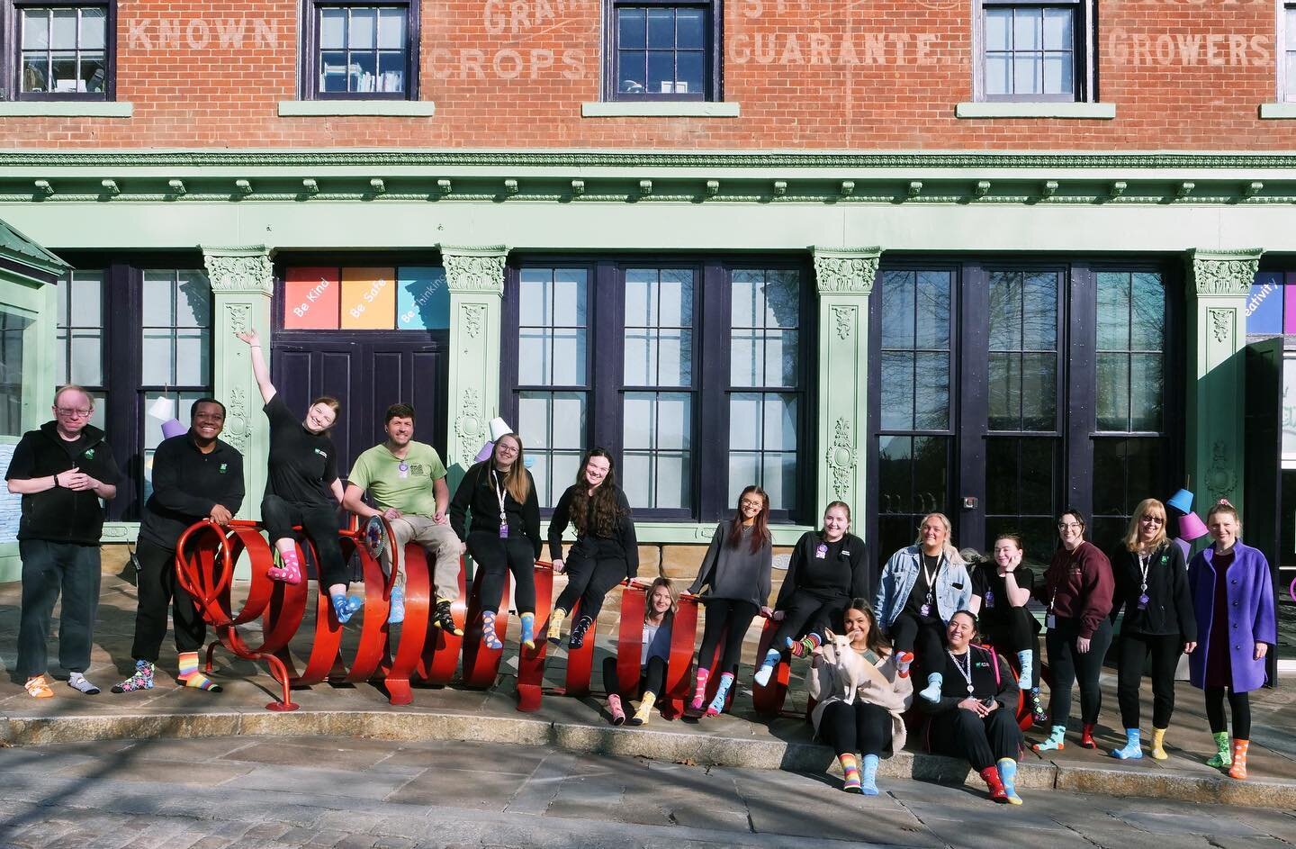 Amazement Square is celebrating World Down Syndrome Day! Wear your silly socks to the museum and donate to the Puzzled Foundation, which supports children with autism and special needs in Lynchburg and beyond! #worlddownsyndromeday #lotsofsocks