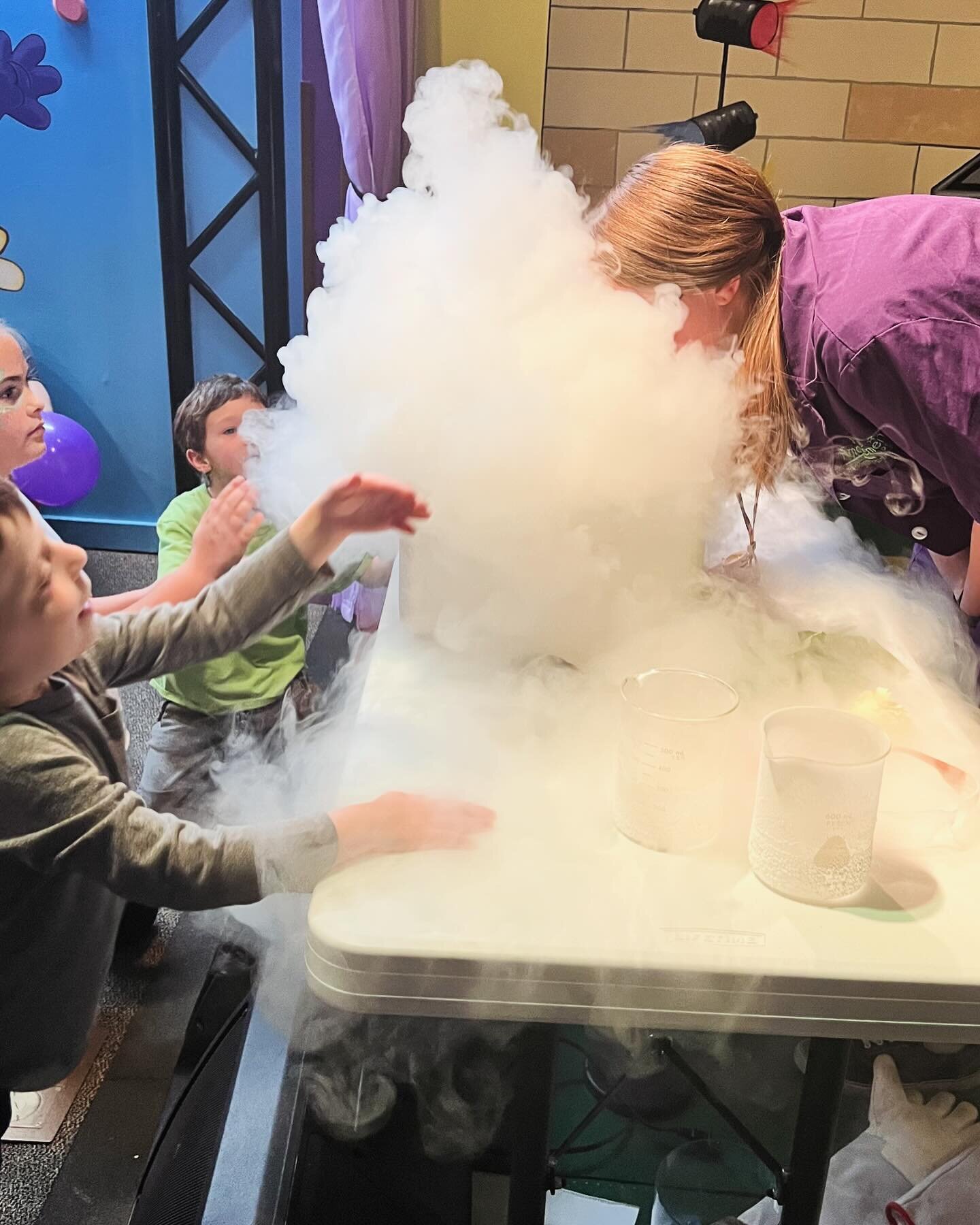 Our liquid nitrogen demonstration was so COOL! Thank you for watching it with us!