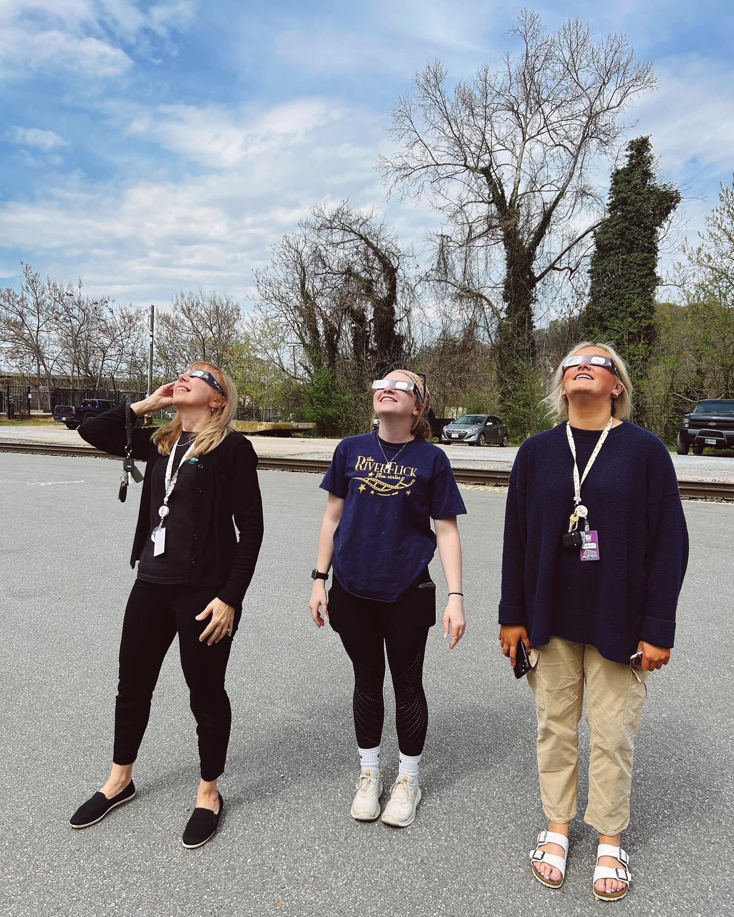 Our team had to take a quick break to catch the eclipse! Did you see it??