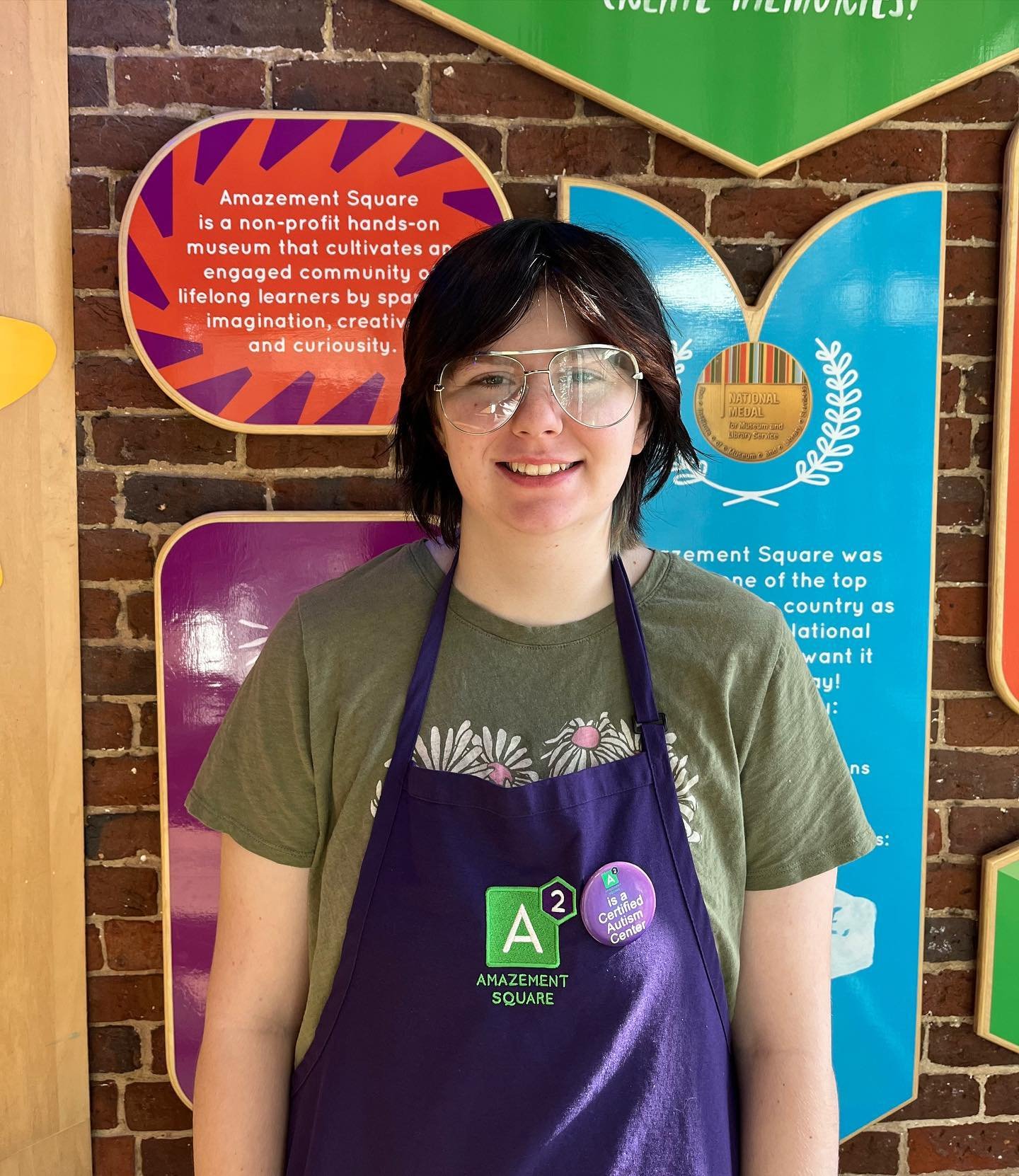 Volunteer Spotlight!!

Meet Ash Bagby. Ash has volunteered at the museum for one year and loves interacting with the visitors. 

Thank you, Ash and all of our volunteers, for all that you do for the children and families in our community!