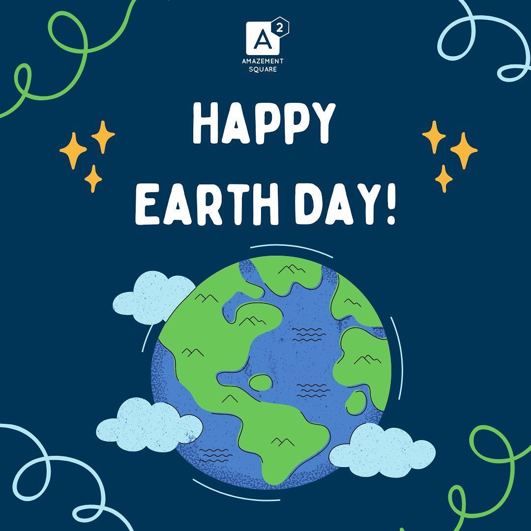 Happy Earth Day from Amazement Square! How will you be celebrating our planet? 🌎