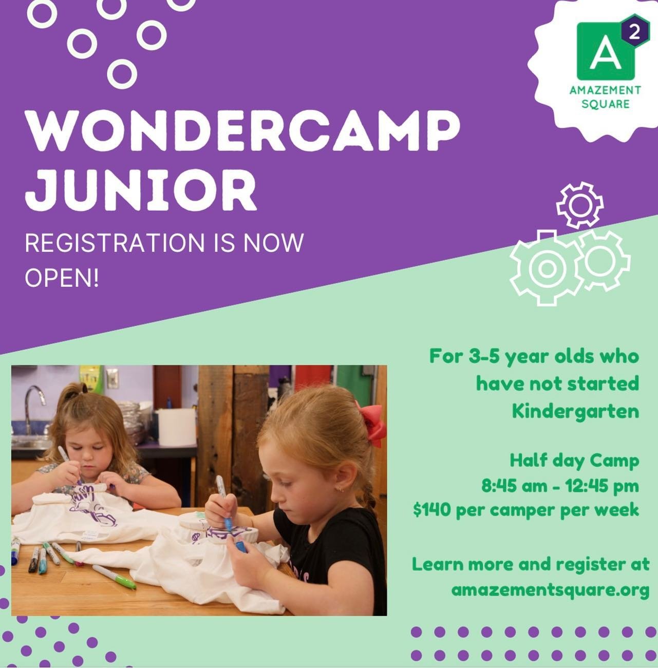 There&rsquo;s still time to register for Junior, Explorer, and Adventurer WonderCamps this summer! There are only a few spots left in our Explorer camps, so don&rsquo;t miss out! ☀️

Click the link in our bio to learn more and register your campers!