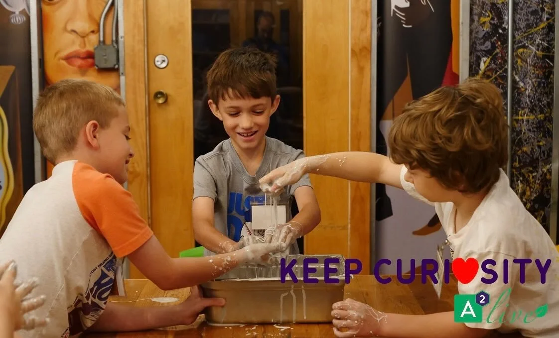 Keep Curiosity Alive! 

What if we told you that without the support of donors like you, Amazement Square would run out of funds by August 22? That day is what we call STOP DAY. 
It marks the point each year when all earned income from admissions, me