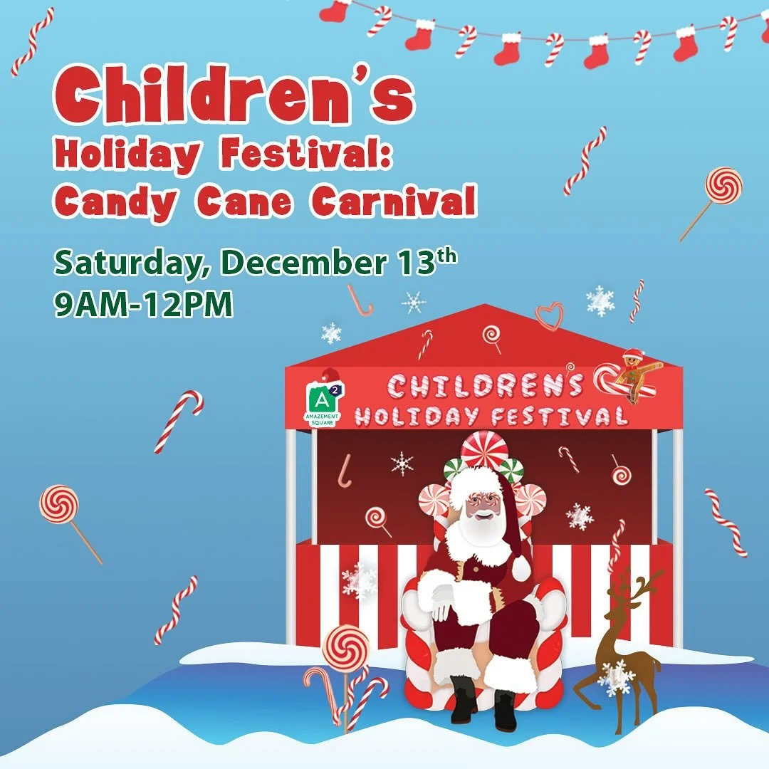 Join us for Amazement Square&rsquo;s special family event, Children&rsquo;s Holiday Festival! 

Central Virginia&rsquo;s favorite family holiday tradition is even bigger and magical this year! 

Event Registration Includes:
	&bull;	Pancake breakfast 