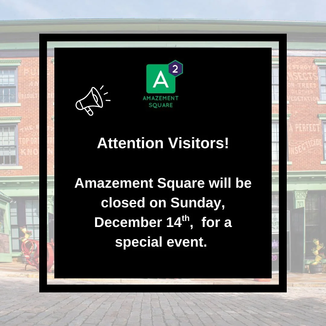 Attention visitors! We will be closed today, December 14th, for a special event. 

We can&rsquo;t wait to see you on Wednesday!