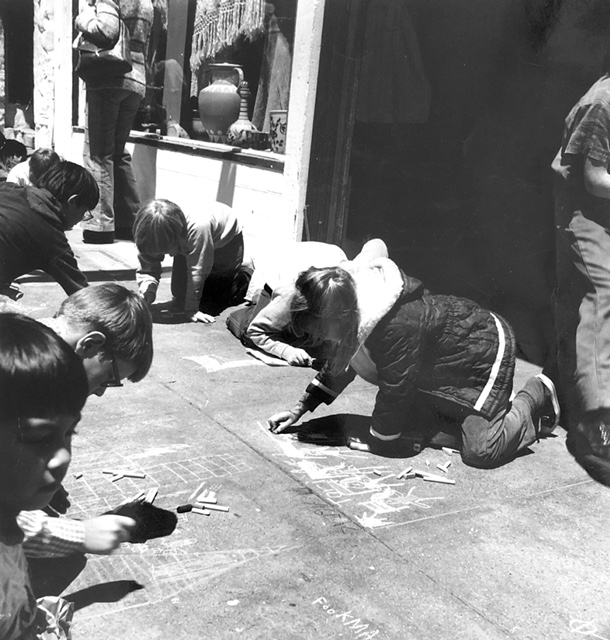 NB Festival History - Children Drawing with Chalk 01.JPG