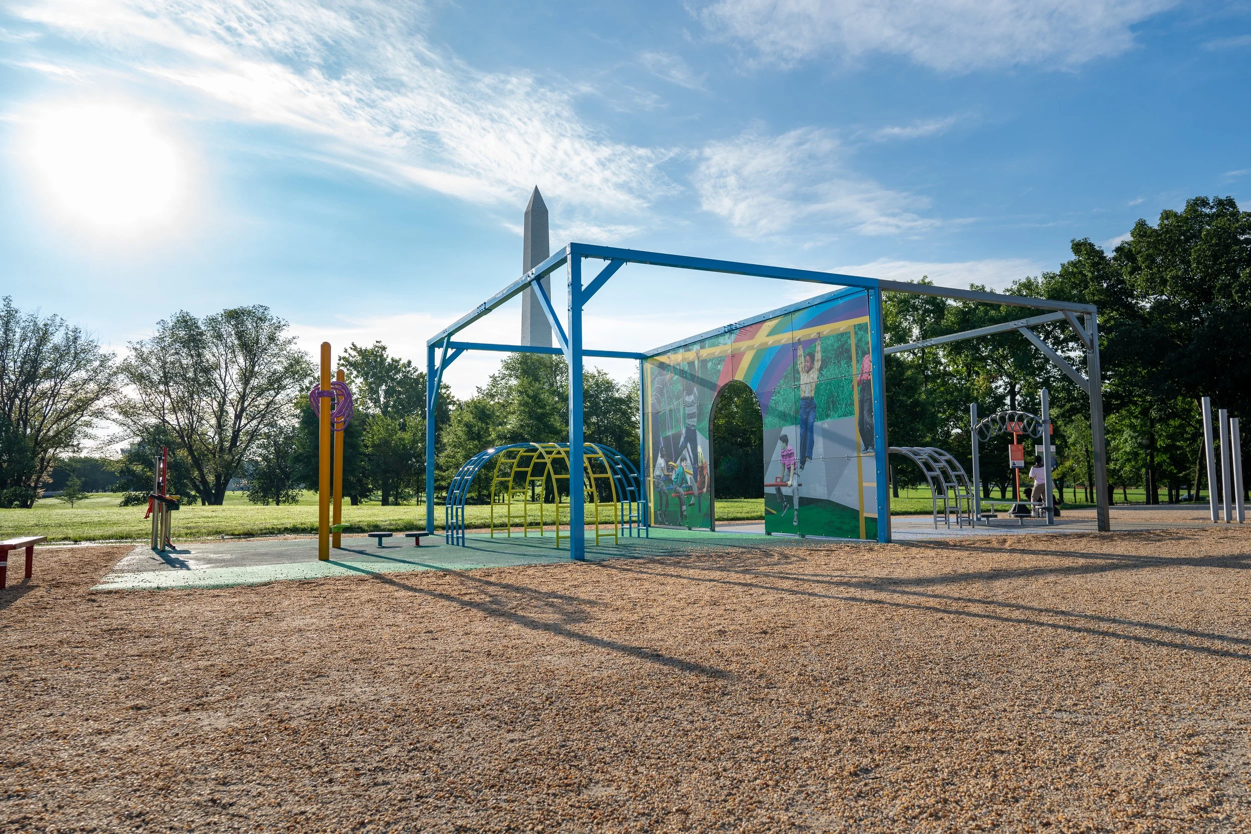 Derrick Adams, America's Playground: DC (2023). Photo courtesy AJ Mitchell Photography.