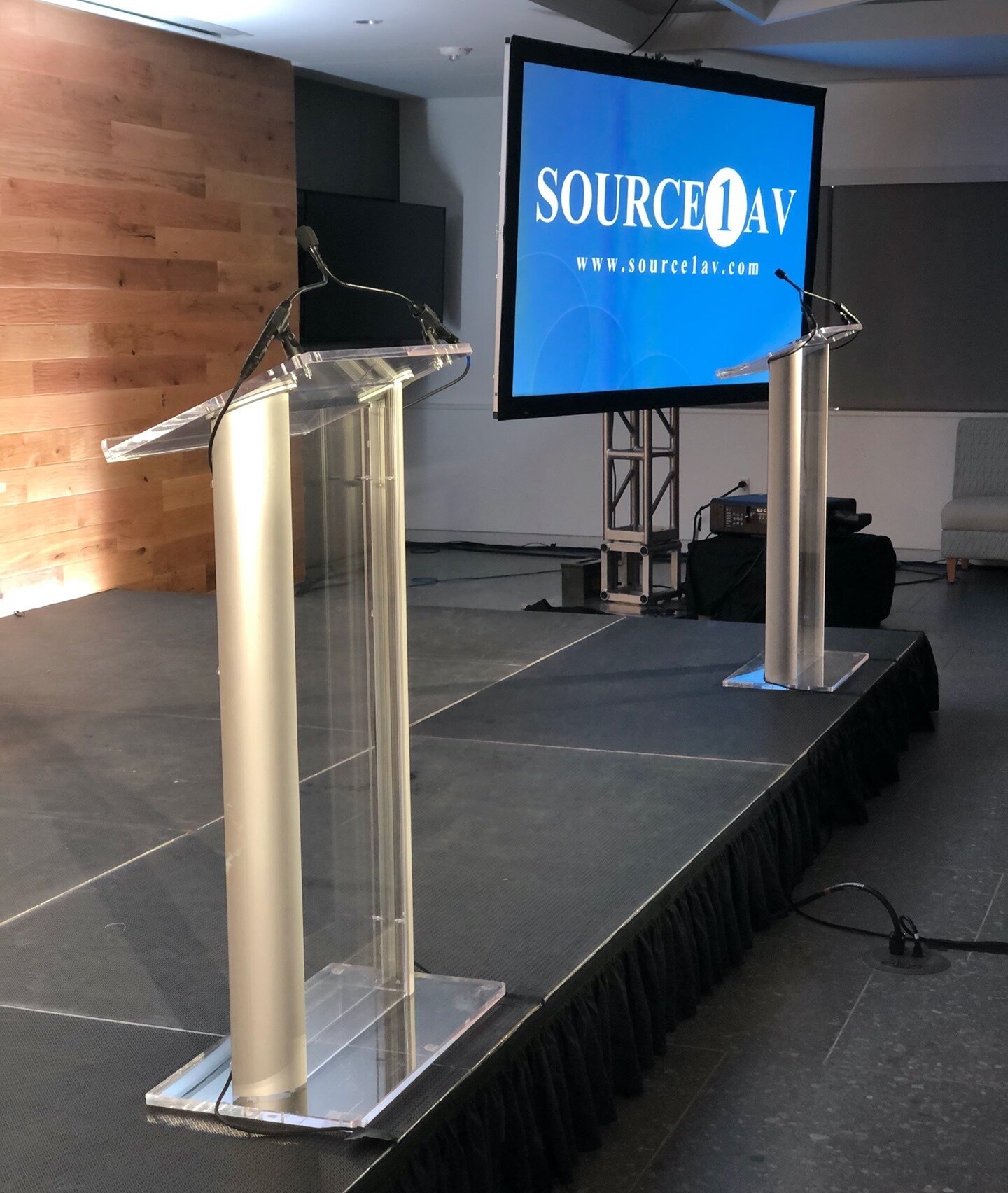 Keeping our social distance protocols in place for this hybrid event with matching podiums.
Ask me how we can support your virtual event with recording, hosting, moderation and content support. 
We are flexible, adaptable and have an outstanding crew