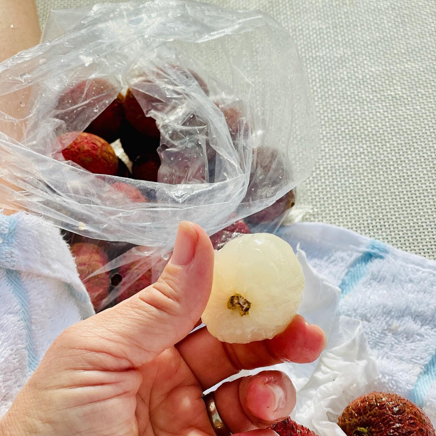 Lychee: Possibly my favorite fruit on earth and I don&rsquo;t get to indulge nearly enough! 

Found tons of them today at a farmer&rsquo;s market in Hilo. High in Vitamin C &amp; fiber. But I eat them because they&rsquo;re fucking delicious and make 