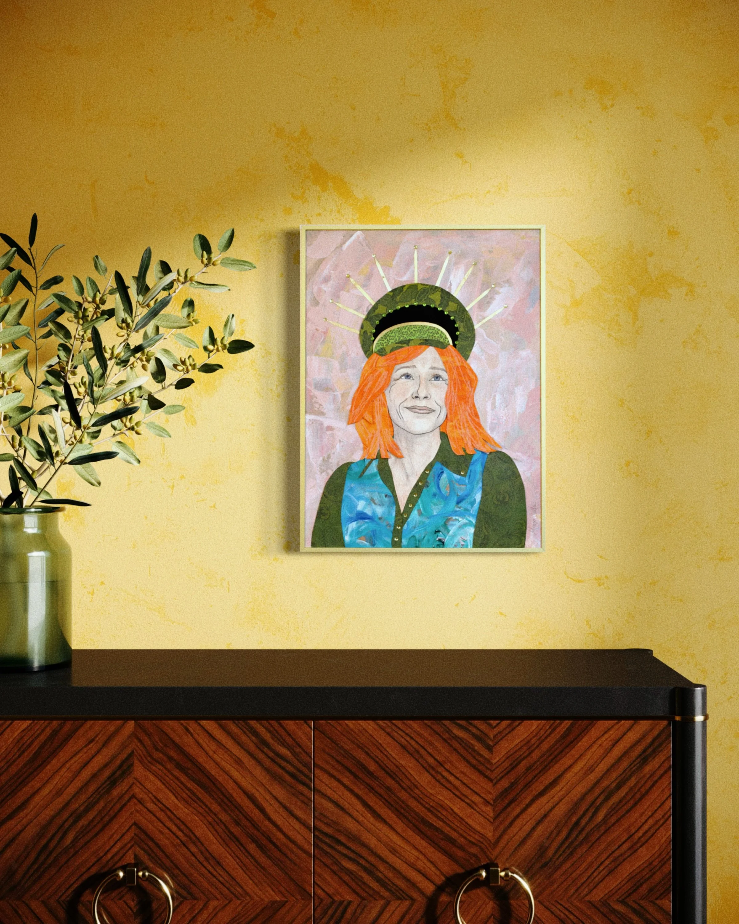 Meet Lady Nancy. She is quirky, but calm. She&rsquo;s a busy mom, and Mardi Gras is her time to express herself and let loose. Her Mardi Gras look is vintage green and blue with a blinged-out captain&rsquo;s hat.

I made this piece by layering multip