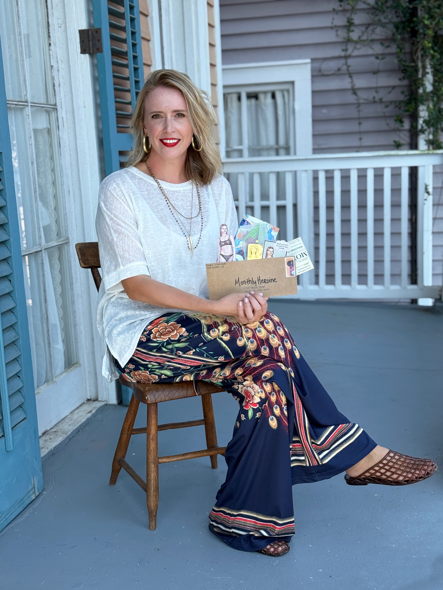 Maggie Callan, New Orleans mixed media artist and creator of the Monthly Heroine paper doll of the month club