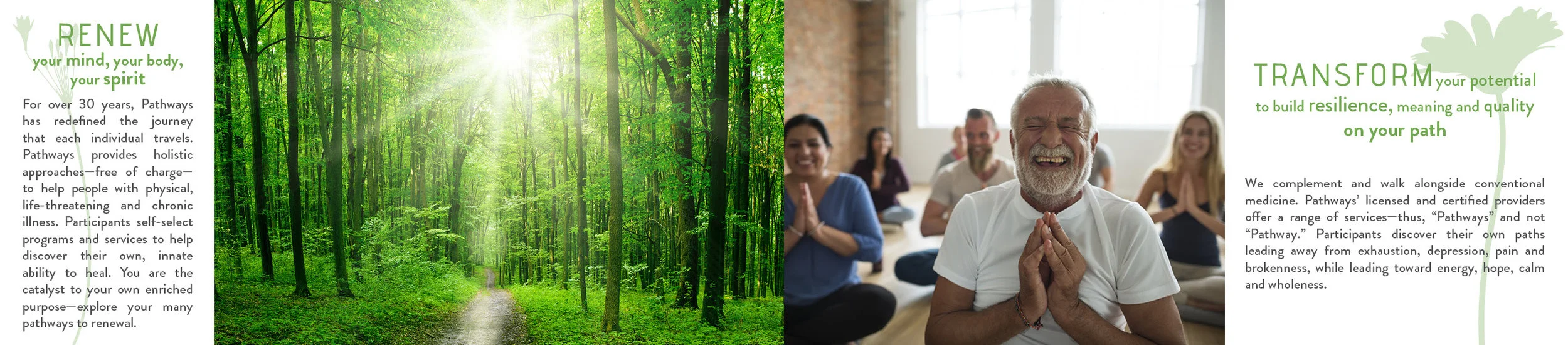 Brochure for Pathways Healing Center