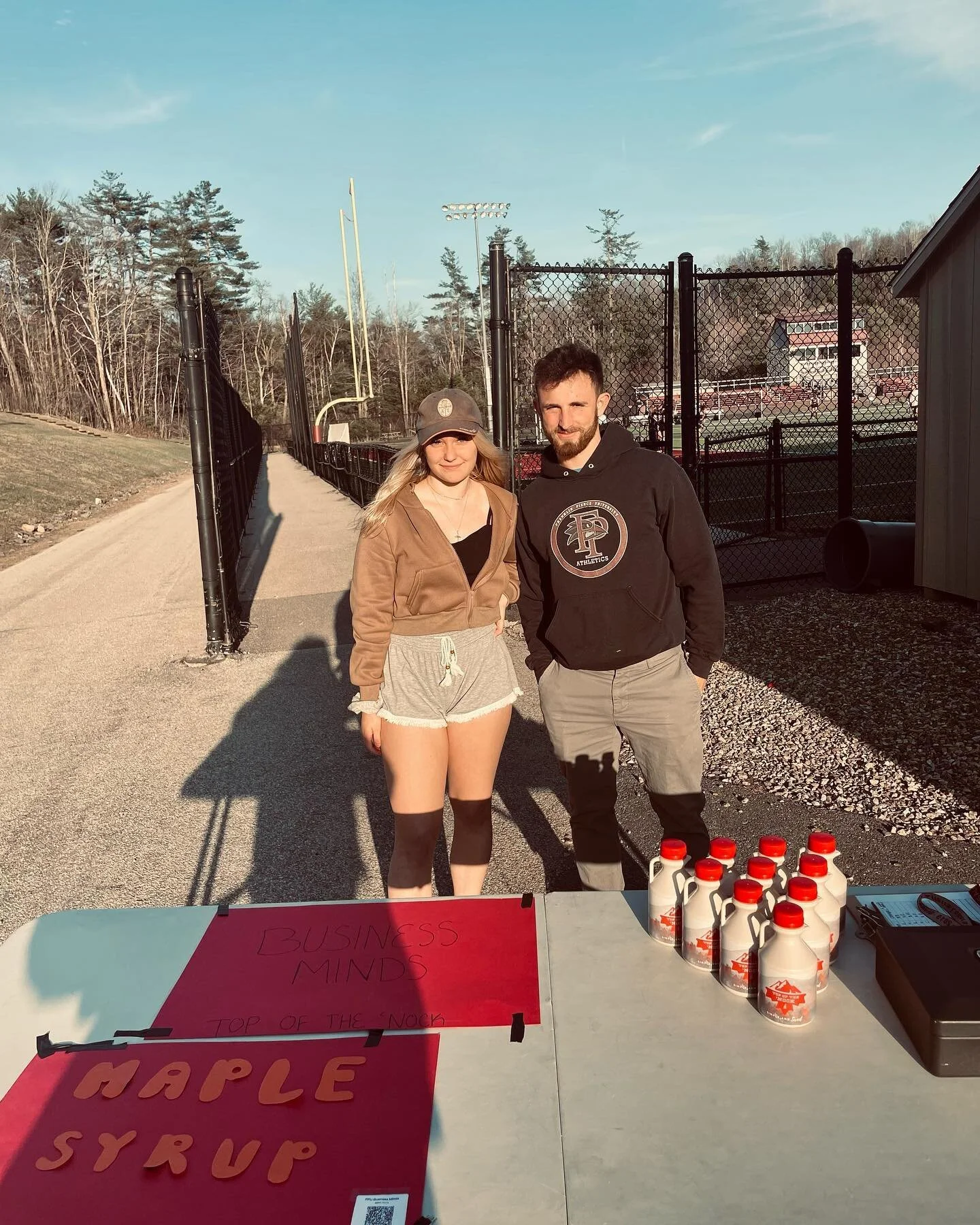Are you Interested in learning more about the history of our maple syrup? Looking to buy a bottle or want to try a free sample? 

While supplies last, come see us this weekend at Sodexo Field and Dr. Arthur and Martha Pappas Field as we look to suppo