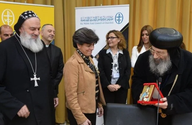 مجلس كنائس الشرق الأوسط ينعي الأنبا بيشوي والأمينة العامة تتصل بقداسة البابا تواضروس الثاني معزية