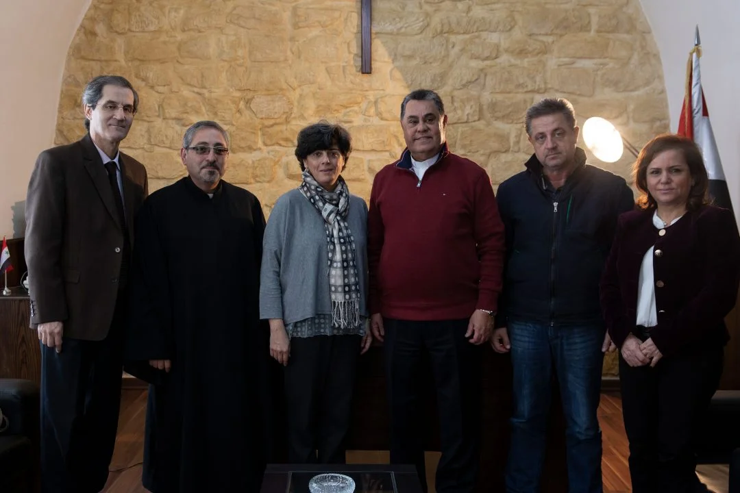 الأمينة العامة لمجلس كنائس الشرق الأوسط في جولة على رؤساء الكنائس في سوريا