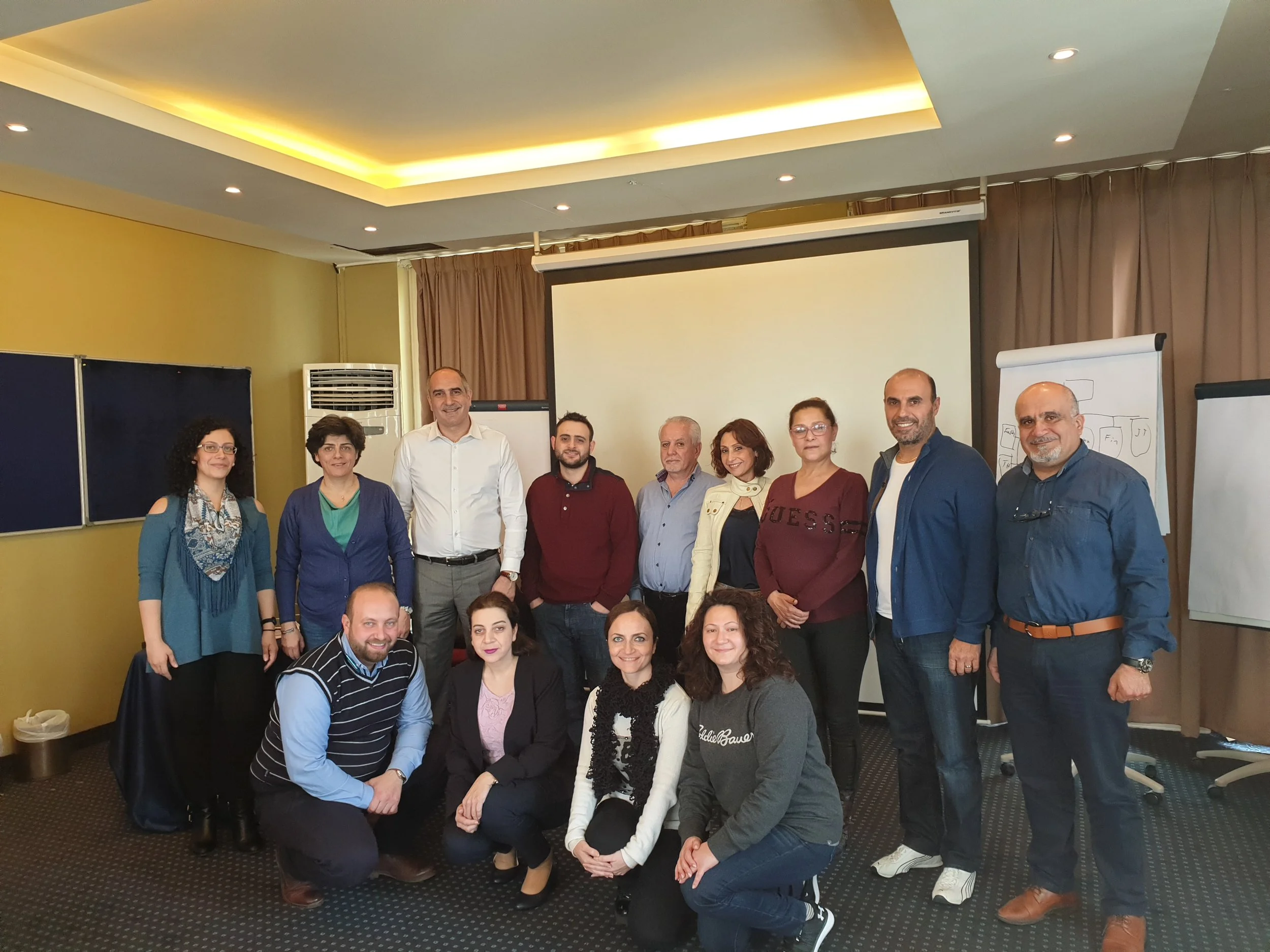 ورش عمل لبناء مهارات فريق عمل مجلس كنائس الشرق الأوسط