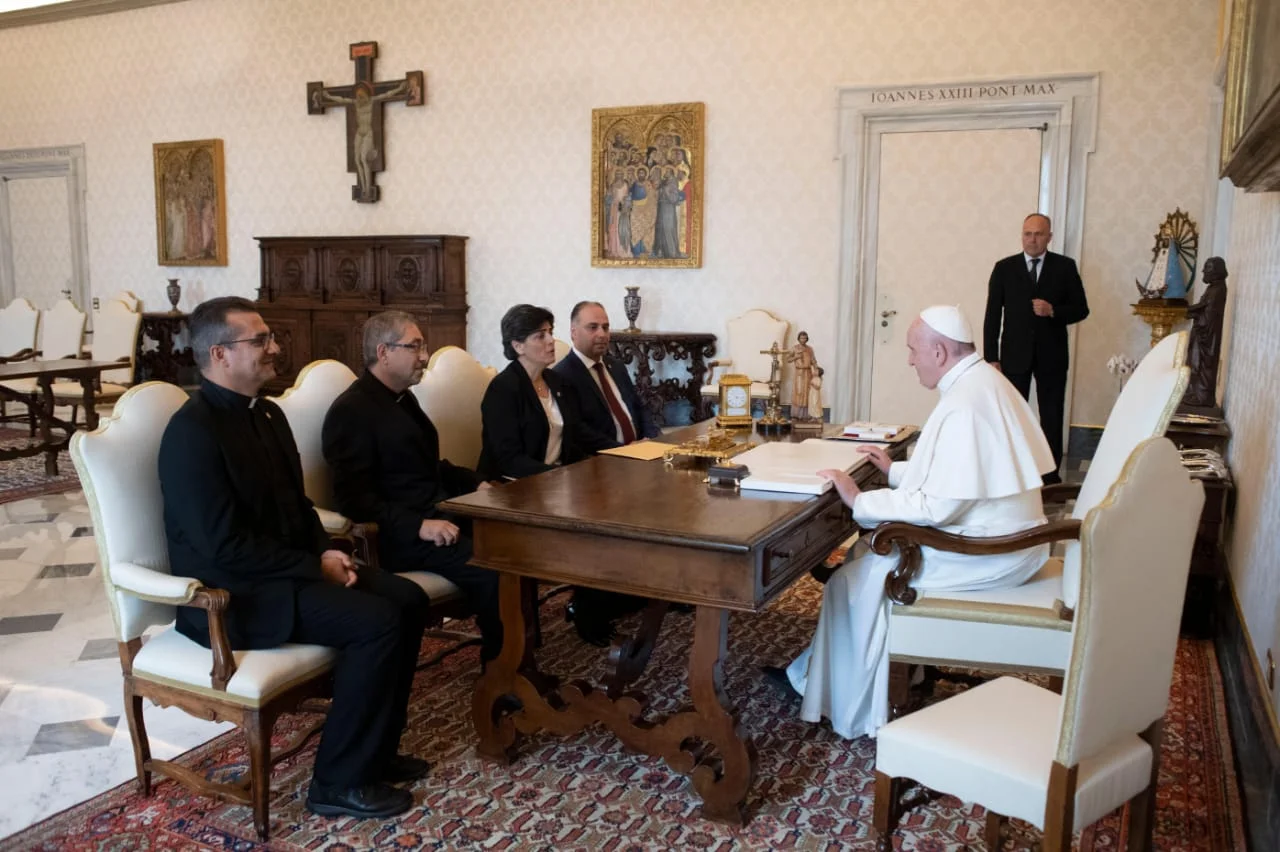 Pope Francis received a delegation from the MECC headed by its Secretary General: