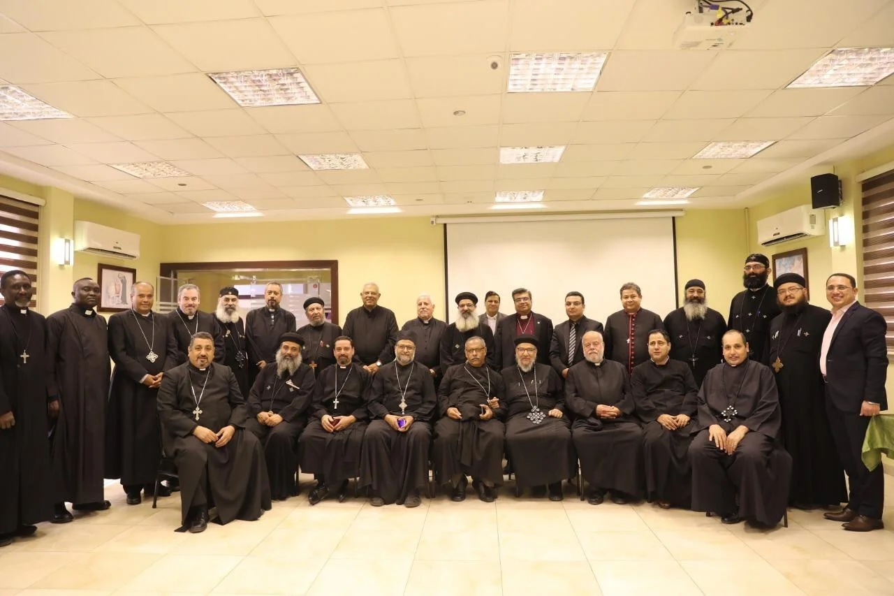 لقاء الكهنة والرعاة للعائلات المسيحية الخمسة التي تشكل مجلس كنائس مصر