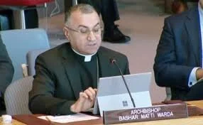 المطران مار بشار وردة امام مجلس الامن : المسيحيون العراقيون والايزيديون شاركوا في المظاهرات وايدوها علنا لاملهم بعراق خال من الطائفية