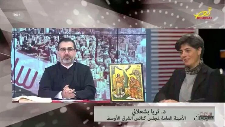 MECC Secretary General Dr Souraya Bechealany on Télé Lumière and NOURSAT: During the season of Lent, let our quarantine be like crossing with Jesus from death to Resurrection