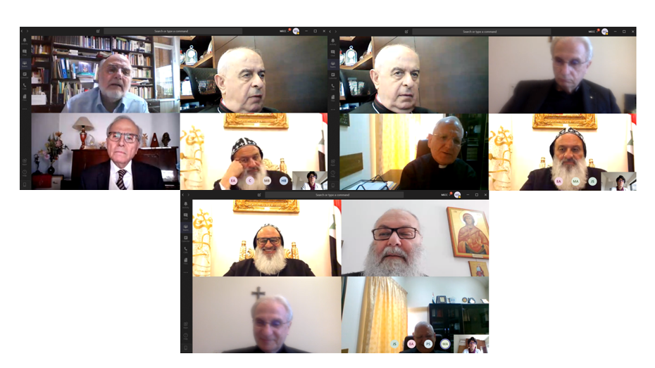 An online meeting for the MECC member Churches’ presidents